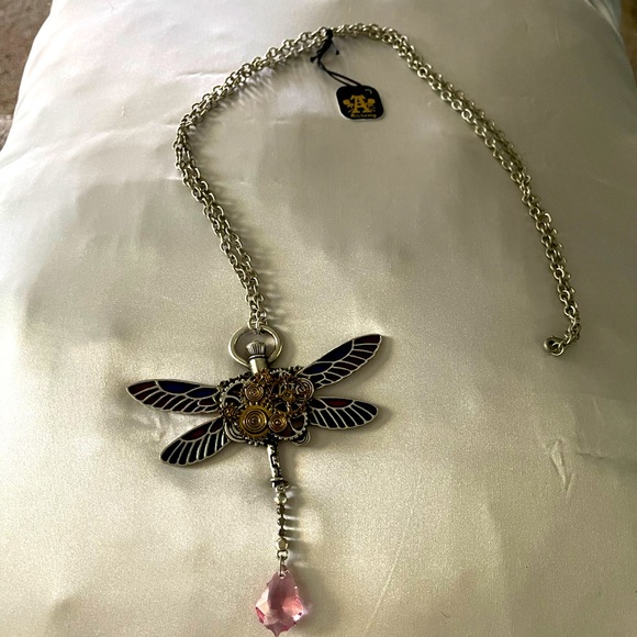 Alchemy Enamel & Swarovski Dragonfly Necklace - Picture 2 of 9